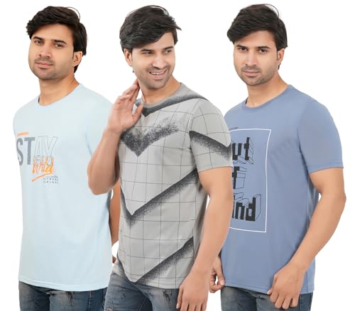 Image of SHAUN Men T-Shirt(104MTC3 $P Pack of 3)