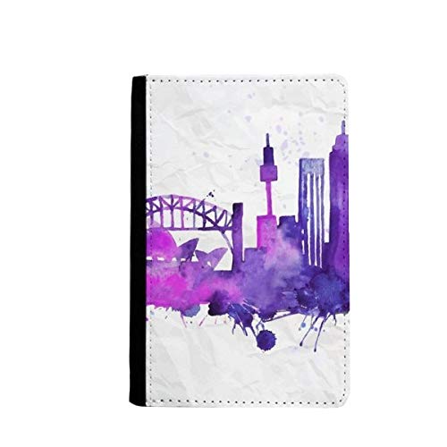 Étui de voyage passeport aquarelle Sydney protège-cartes