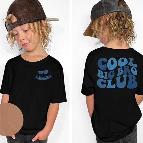 Big Brother Shirt for Toddler Cool Big Bro Club Tshirt Promoted to Best Big Brother Announcement Outfits3