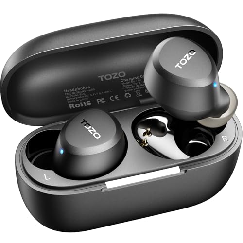 TOZO A1 Wireless Earbuds Bluetooth 5.3 Light Weight in Ear IPX5 Waterproof Headphones 2 Mic for AI...