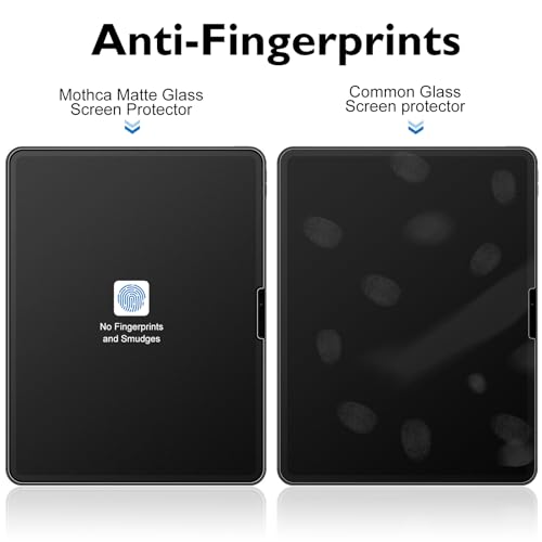 Mothca Tempered Glass Mat for iPad Pro 11 Inch M4 2024, 2 x Matte Screen Protectors + 2 x Camera Protection, Anti-Fingerprint Screen Protector (2 + 2 Pieces)