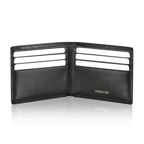 Image of HISCOW Business Card Holder with Large Compartment - Full Grain Leather
