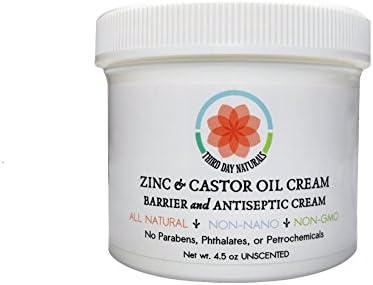 Zinc and Castor Oil Cream – Non-Nano and Non-Gmo