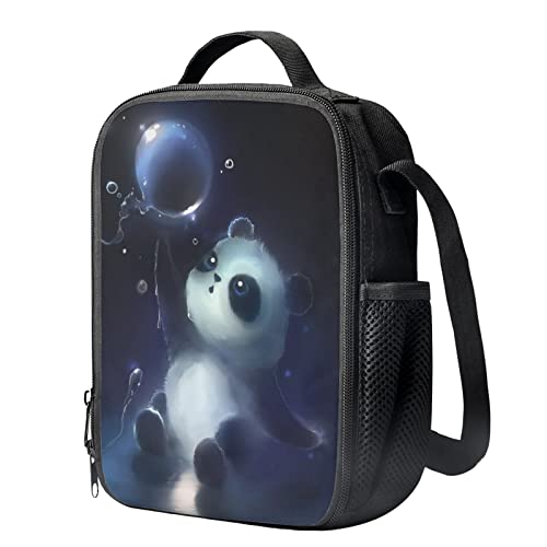 HELLHERO Adorable Panda Lunch Boxes for School Children Kids School Lunch Bag Adults Work Lunchbag Insulated Lunchbox Tote Meal Prep Pouch Travel Picnic Beach Camping - Image 2