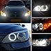 APMAT E90 LED Angel Eyes Marker Light Halo Ring Bulb Compatible for BMW 3 Series Pre-LCI E90 E91 325i 328i 330i 335i 335xi 2006-2008, 6000K White 120W Lamp