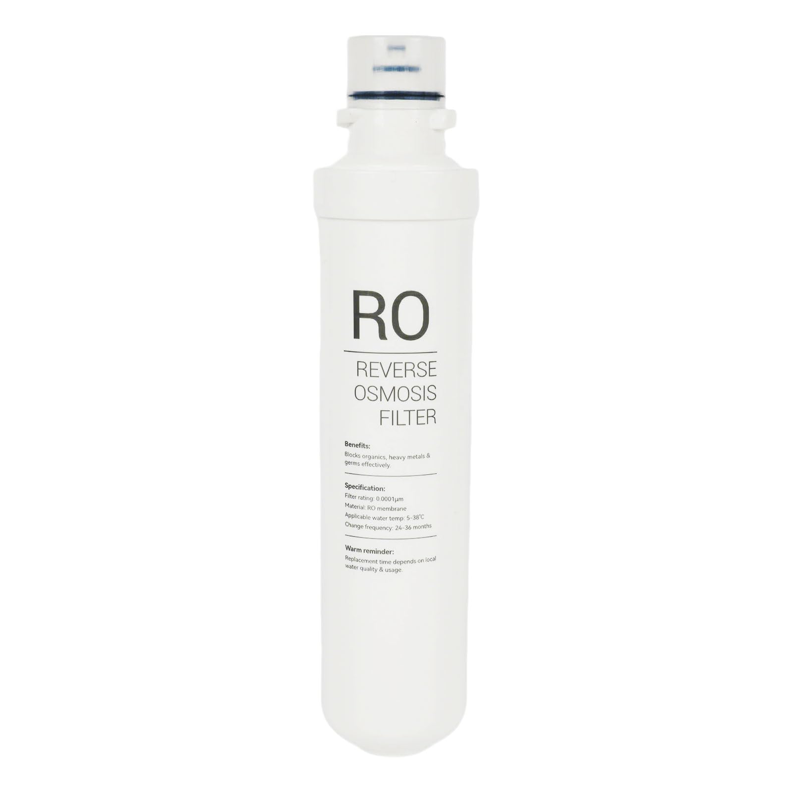 Cartuccia filtrante a membrana di ricambio a osmosi inversa, elemento filtrante a membrana di ricambio da 1/4 a connessione rapida, membrana RO importata per filtrazione dell'acqua del rubinetto