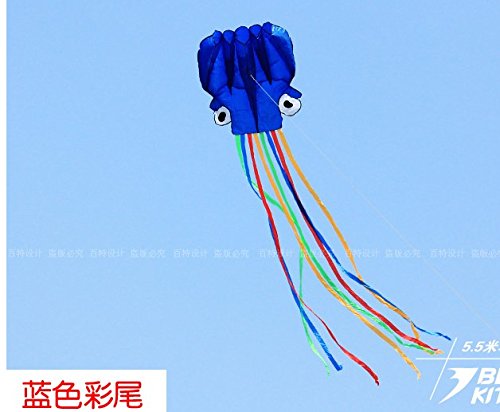 Cerf-Volant Poulpe Mayco Bell - 72x400cm Avec Ligne 100m Pour Enfants Et Famille