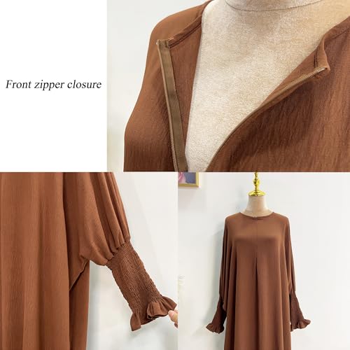 Lenmipot Islamic Women Jilbab Abayas Muslim Abaya Dress for Women Middle East Kaftan Dubai Dress Eid Prayer Clothes4