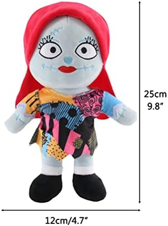 ZMOO Disney Nightmare Before Christmas Plush , Plush Stuffed Sally &Jack Pillow , Fluffy Doll Throw Pillow Decorative Cushion Sofa Couch Bedroom Decor Kids Birthday Gifts