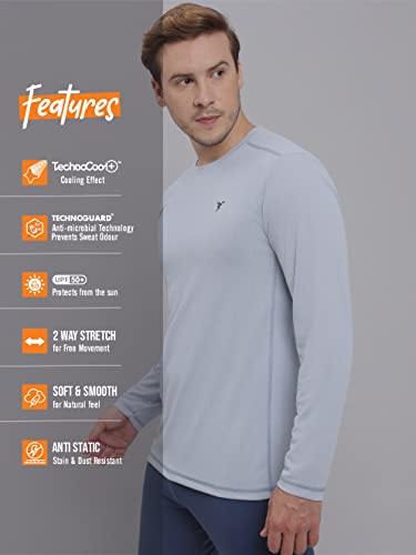 Image of TECHNOSPORT Men's Slim Fit T-Shirt - (MTOR17) Pack of 1