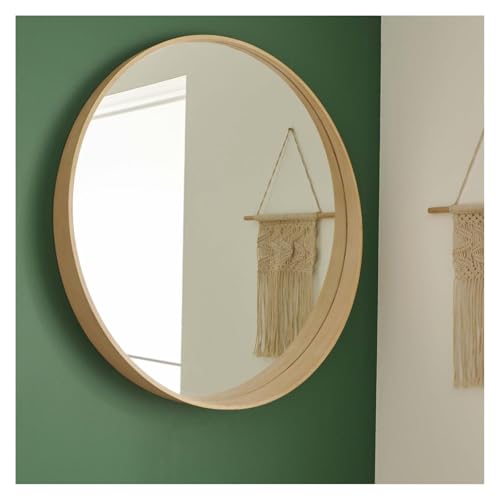 Miroir Rond Design en Bois D80 cm VALI