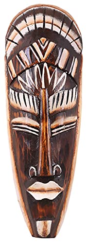  Maschera dipinta 30 cm, Legno di maschera in Bali, Maschera da parete