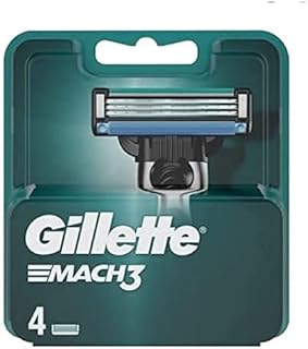 Gillette Mach3 Men's Razor Blades, Pack of 4 Replacement Blades