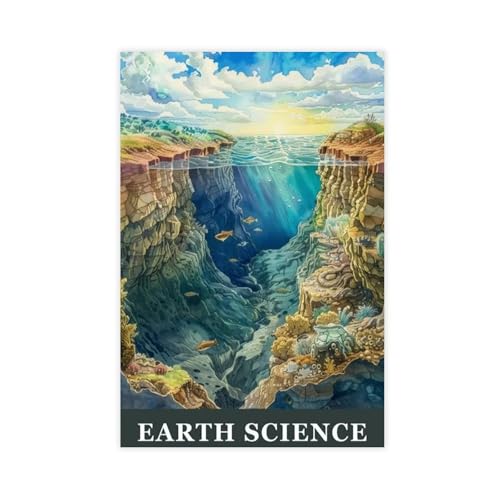 Poster scientifique aquarelle pour sublimer la déco de votre bureau