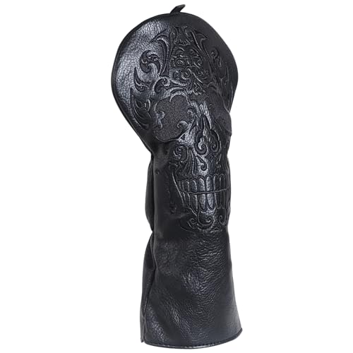 Craftsman Golf Black Skull Driver Headcover Fits up to 460cc Head