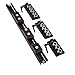 Blackening Built-in Dual-axis Linear Guide Rail Aluminum Roller Bearing Industrial Track SGR15N Guide+SGB15N 3/4/5 Wheel Slider(SGB15N-3 Wheel,750mm)