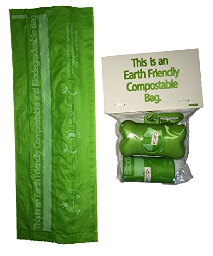 Image of Pet Life 'Compostable 100% Biodegrable Eco-Friendly Pet Waste Bags and Dog Wastebag Dispenser