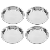 ibasenice 4 Stück Katzenschalen Flache Futternäpfe für Katzen rutschfest für Futter und Wasser Langlebig und Einfach zu Reinigen