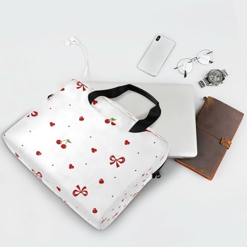 Bolso para laptop estilo messenger con diseño de lazo rojo miniatura 7