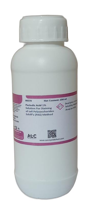 ALC Periodic Acid 1% Solution for Staining Cell Polysaccharides, Schiff's PAS Method, 250 ml, Liquid Form, Lab Grade (86570)-image-3