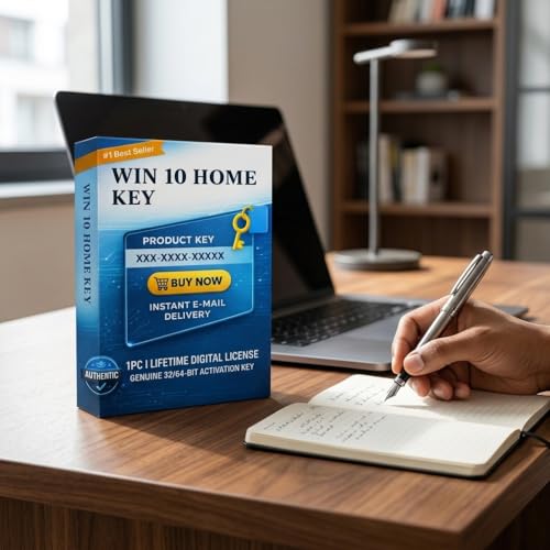 Image of WIN 10 HOME Lifetime Digital License, 1 PC Activation Key, 32 /64-Bit Compatible, Instant Email Delivery, Unlimited Reinstallations [OS Key Card]