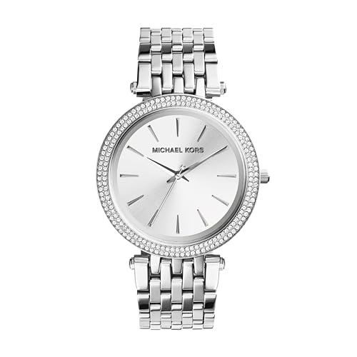 Michael Kors Darci Orologio al quarzo analogico con cinturino in acciaio inossidabile tono argento da donna MK3190