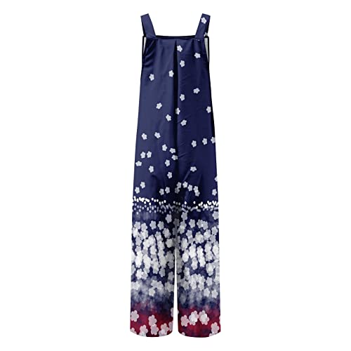 Women's Jumpsuits, Rompers & Overalls One Piece Casual Beach Wide Leg Button Tube Top Ethnic Pants 2023 Summer Jumpsuits Dressy Overalls Plus Size Suit Clothes With Pockets Bib Overalls Full Romper Cl #TOP3