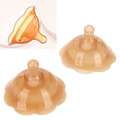 Protector de Pezón 2 uds. Protector de Silicona con Doble Ventosa, Protector de Lactancia para Recién Nacidos, Dolor, Dentición, Pezones Planos o Hundidos