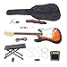 Guitares électroniques 6 cordes, ensemble de guitare électrique 22 frettes en cuivre-nickel pour l'apprentissage de la musique pour la performance sur scène pour les débutants