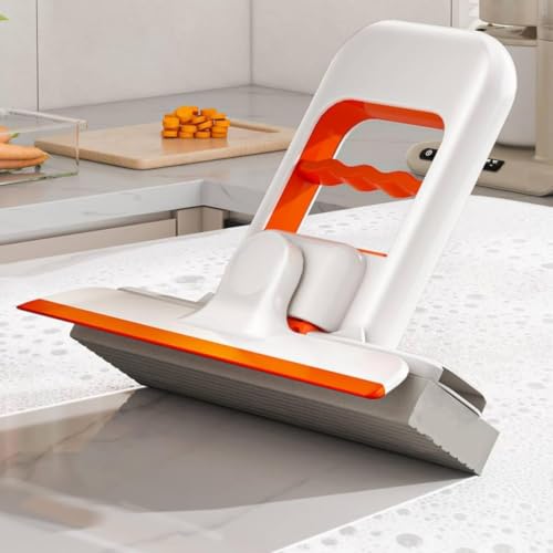 Image of Foldable Mini Wiper Mop|2 in 1 Dry and Wet Cleaning|360 Rotating Wiper Desktop Mop for Kitchen Counter Table Office Desk Car|Self Wringing No Wet Hands|Reusable Microfibre Cleaning Pad