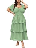 SCOMCHIC Women's Plus Size Formal Wedding Guest...