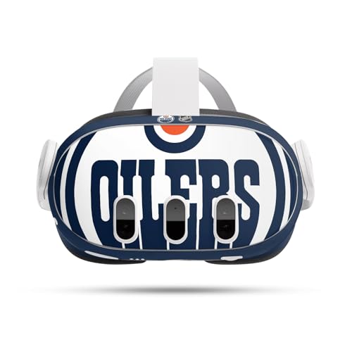 Head Case Designs Officially Licensed NHL Oversized Edmonton Oilers Vinyl Sticker Skin Decal Cover Compatible with Meta Quest 3