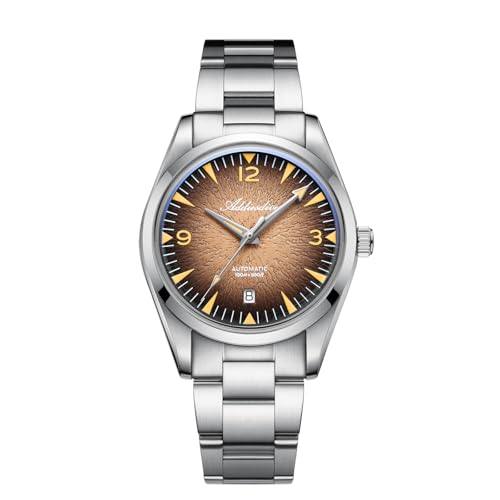 Image of ADDIESDIVE Mens Watch Automatic NH35 /8215 200M Luminous Easy to Read Dial Wrist Watch Minimalist Fashion Simple Watch Analog Date with Leather Strap and Bracelet