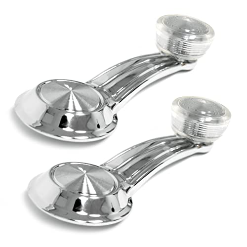 Window Handle Clear Knob Pair for 1973-1977 Oldsmobile Cutlass Supreme