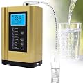 Water Ionizer, Water Purifier Machine PH 3.5-10.5 Alkaline Acid Water Machine,Up to +400~-500mV ORP, 8000 Liters Per Filter,Water Settings,Auto Cleaning,Intelligent Voice(Gold)