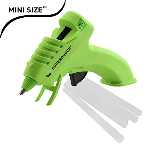 Image of Surebonder 10W Ultra Low Temp Cool Shot Mini Glue Gun Kit with 12 Glue Sticks,Bonds Delicate Materials Like Paper,Fabric,Foam,Balloons - Clear,(Pack of 6)