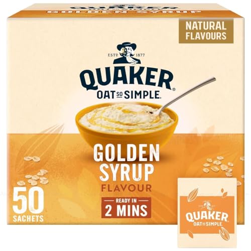 Quaker Oat So Simple Golden Syrup Porridge 50 Sachets, Each 36g