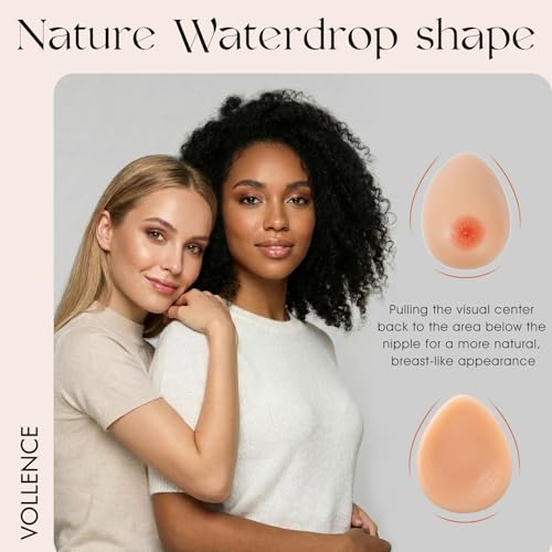 Image of Vollence Silicone Breast Forms Fake Boobs for Mastectomy Prosthesis Transgender