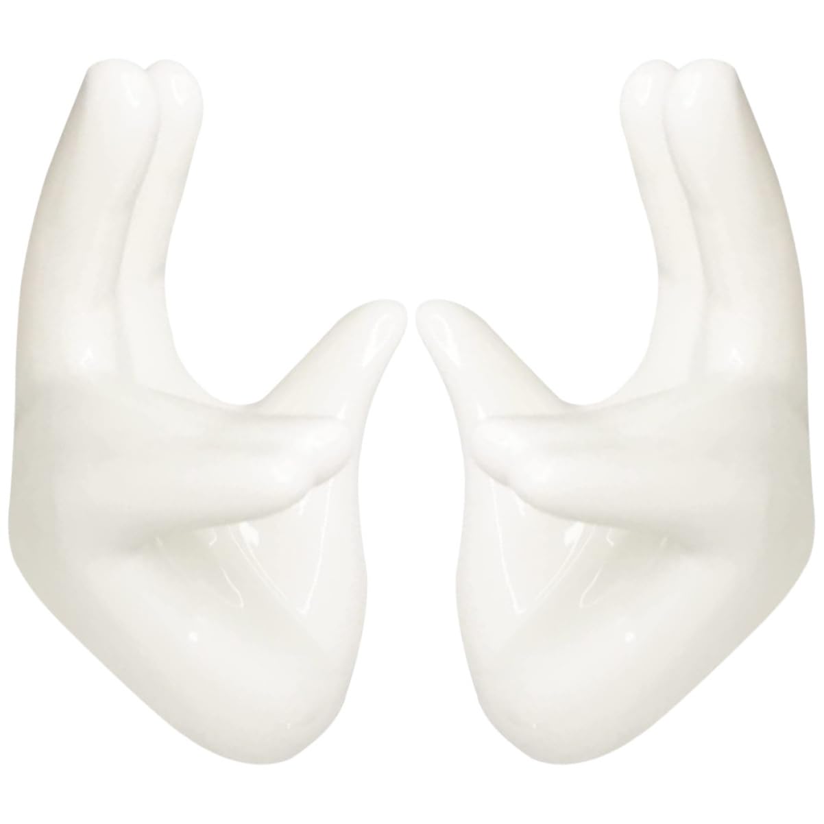 STOBAZA Egg Holder Countertop 2 Hand-shaped Ceramic Egg Cups Easy Cleaning for Breakfast