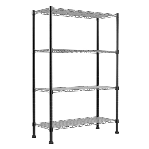 REGILLER 4-Wire Shelving Metal Storage Rack Adjustable Shelves,St...