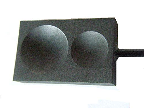 Devardi Glass Lampwork, Beadmaking 2-Sided Lentil Graphite Marver