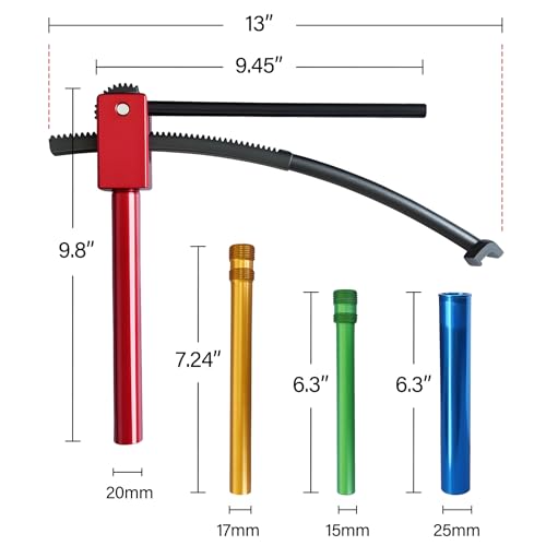 Image of Dirt Bike Tire Changing Tools for 16 inch to 21 inch Wheels Enduro and Motocross Compact Dirt Bike Tire Changer Quick Easy Mount 15mm to 25 mm Axles(Partial Tools)