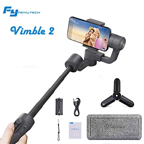 FeiyuTech Vimble 2 Smartphone Gimbal 3-Axis Handheld Stabilizer with 183mm Extension Pole Tripod