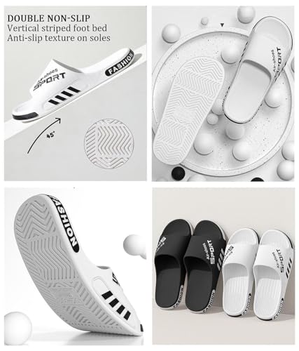 Beach Pool Slides Sandals for Men,Bathroom Shower Shoes,Couple Slides Slippers Outdoor Indoor,Home House Slide Sandals4