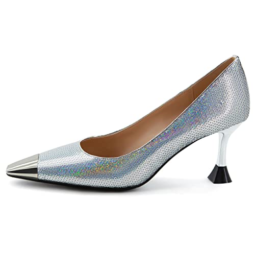 Red High Heels for Women Closed Square Toe Sexy Stiletto Pumps Kitten Heels Wedding Party Dress Shoes2