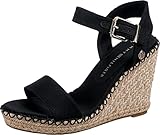  Tommy Hilfiger Shiny Touches - Sandalias Mujer Negro Talla 40