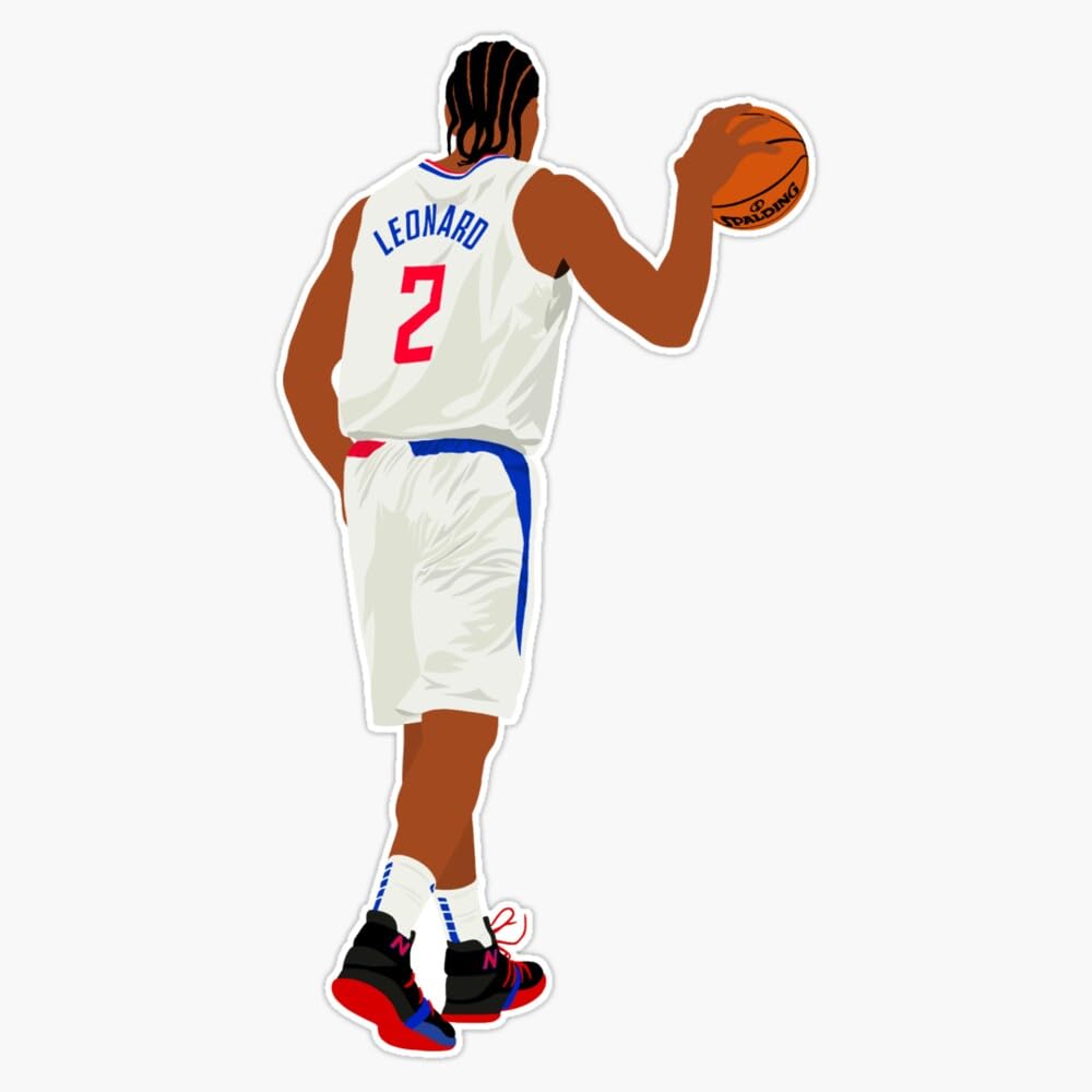 Kawhi Leonard Window Water Bottle Bumper Sticker Decal 5"