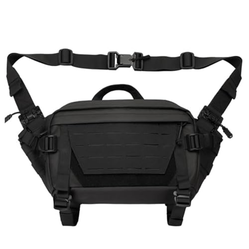 MiOYOOW Sac à Bandoulière Tactique, Chest Rig Pack Militaire MOLLE, Sac De Poitrine étanche avec Poche Dissimulée pour la Chasse, la Pêche, la Randonnée