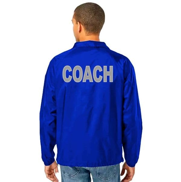 Head Coach and Assistant Coaches Jacket Men’s and Women’s Classic Nylon Windbreaker Stylish Popular Outerwear
