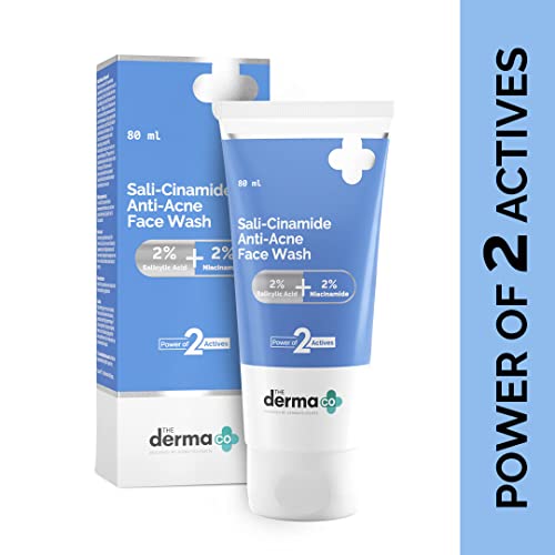 The Derma Co 2% Salicylic Acid and 2% Niacinamide Sali-Cinamide Anti-Acne Face Wash - 80ml - Image 2